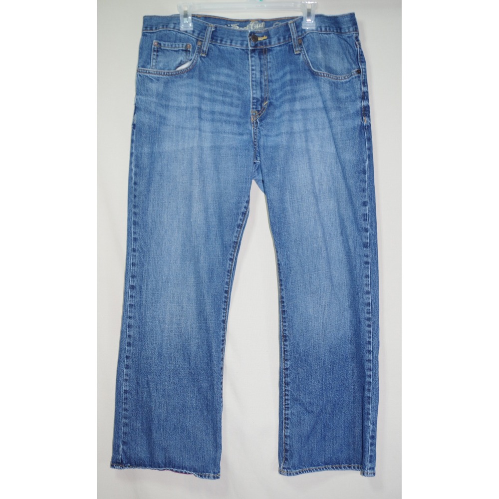 Old Navy Mens Bootcut Jeans Medium Wash Blue Denim 38x30